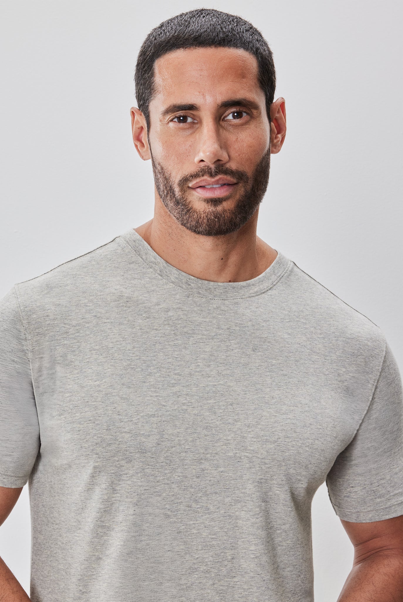 Robert Barakett The Barakett Stretch Melange Tee In Brown