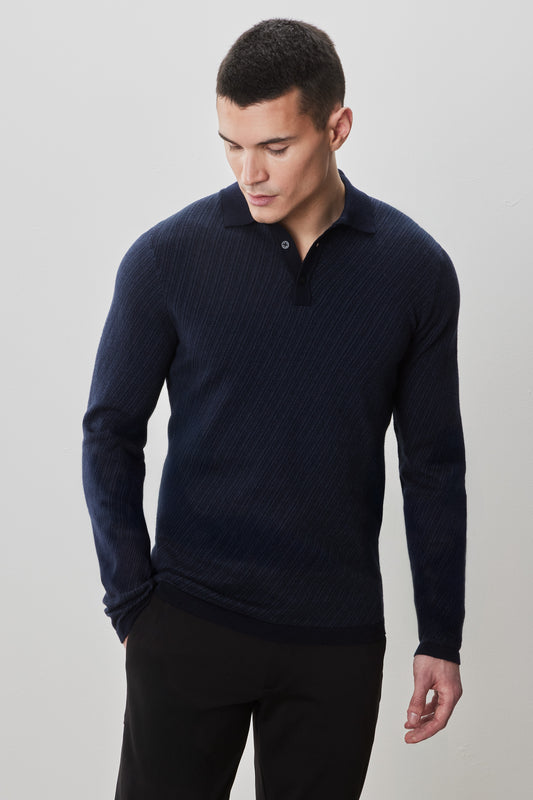Borja Long Sleeve Sweater Polo