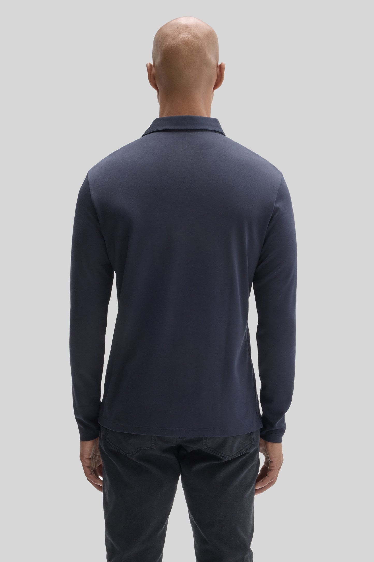 The Barakett Long Sleeve Herringbone Polo