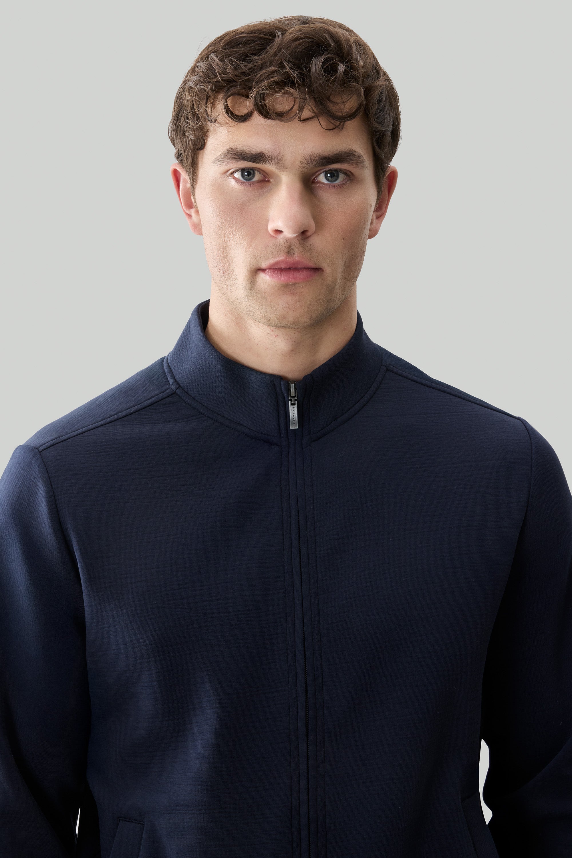 Kenji Long Sleeve Full Zip - Blue Night | Robert Barakett