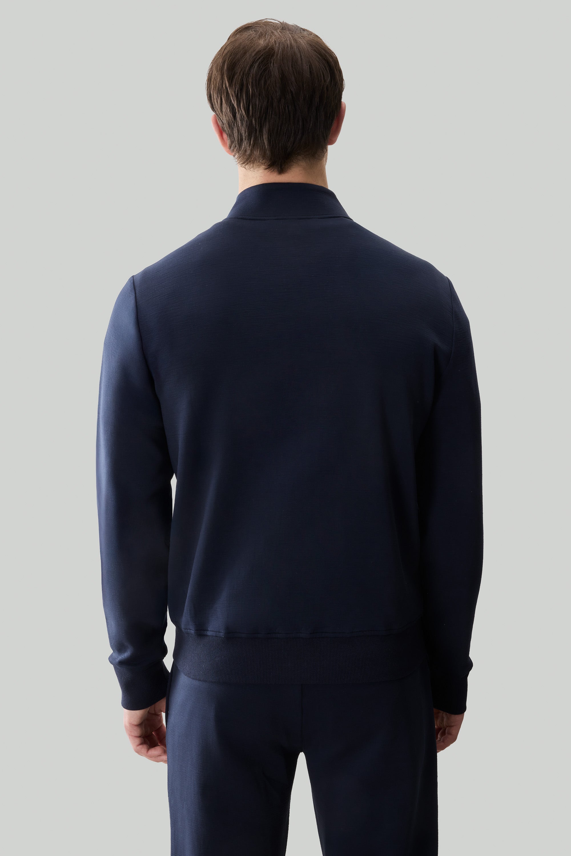 Kenji Long Sleeve Full Zip - Blue Night | Robert Barakett