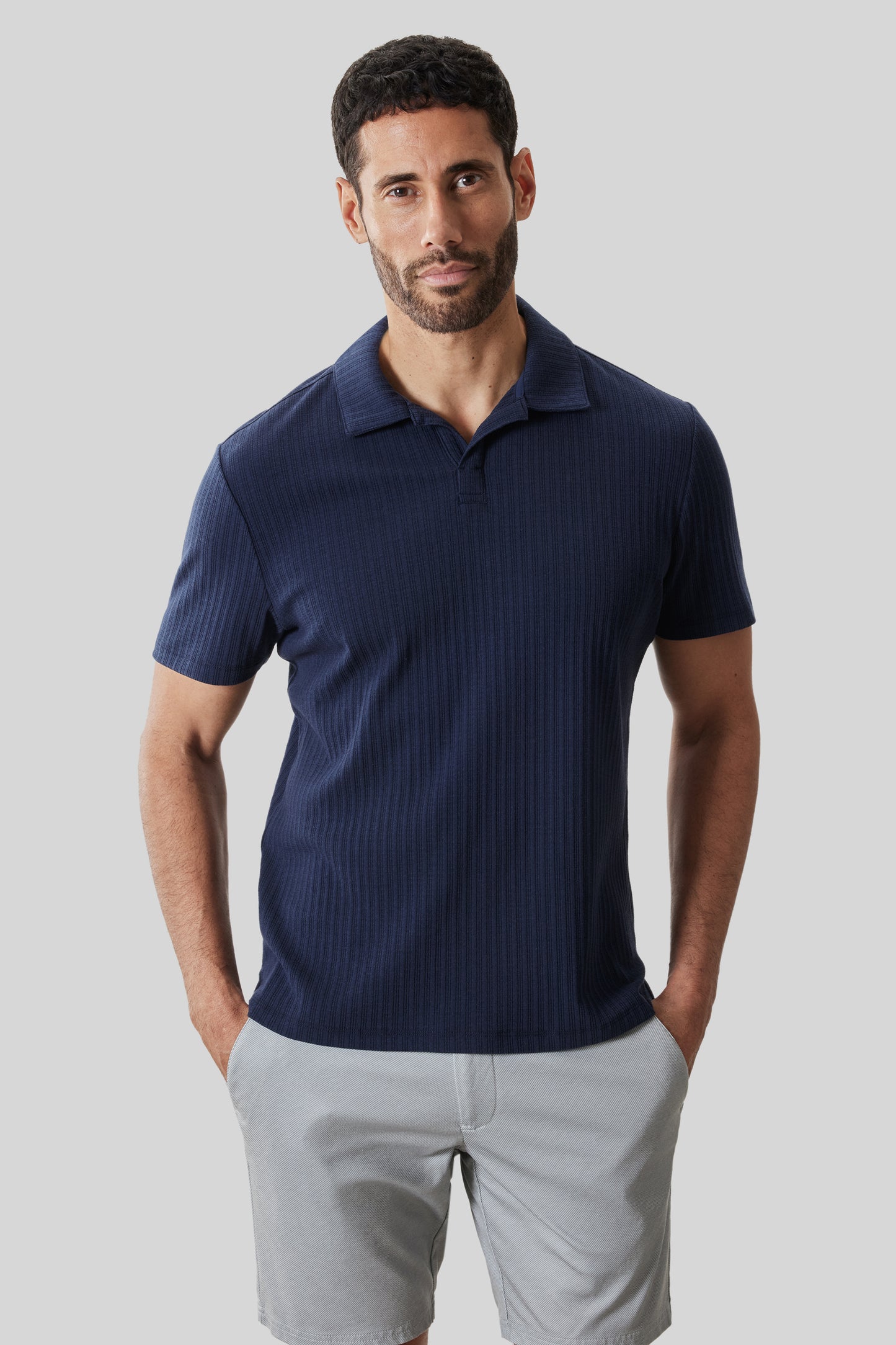 Luca Open Collar Polo