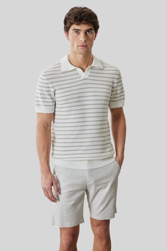 Stellan Open Collar Polo