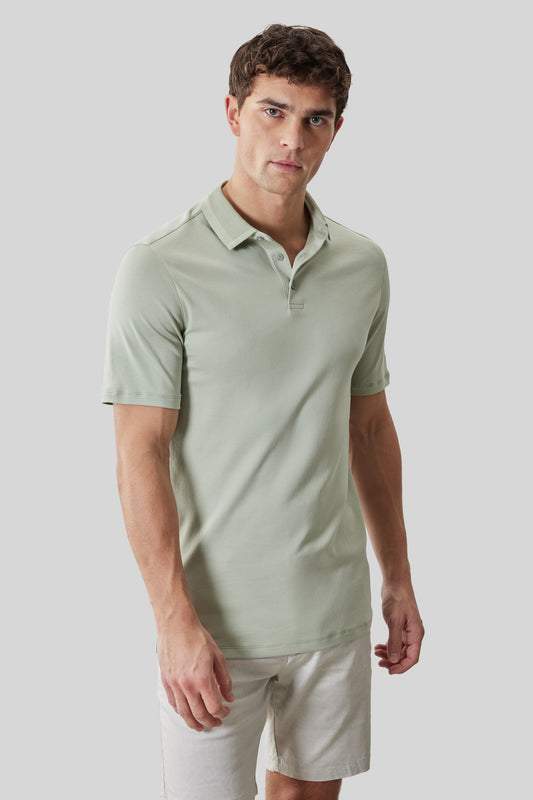 The Barakett Textured Collar Polo