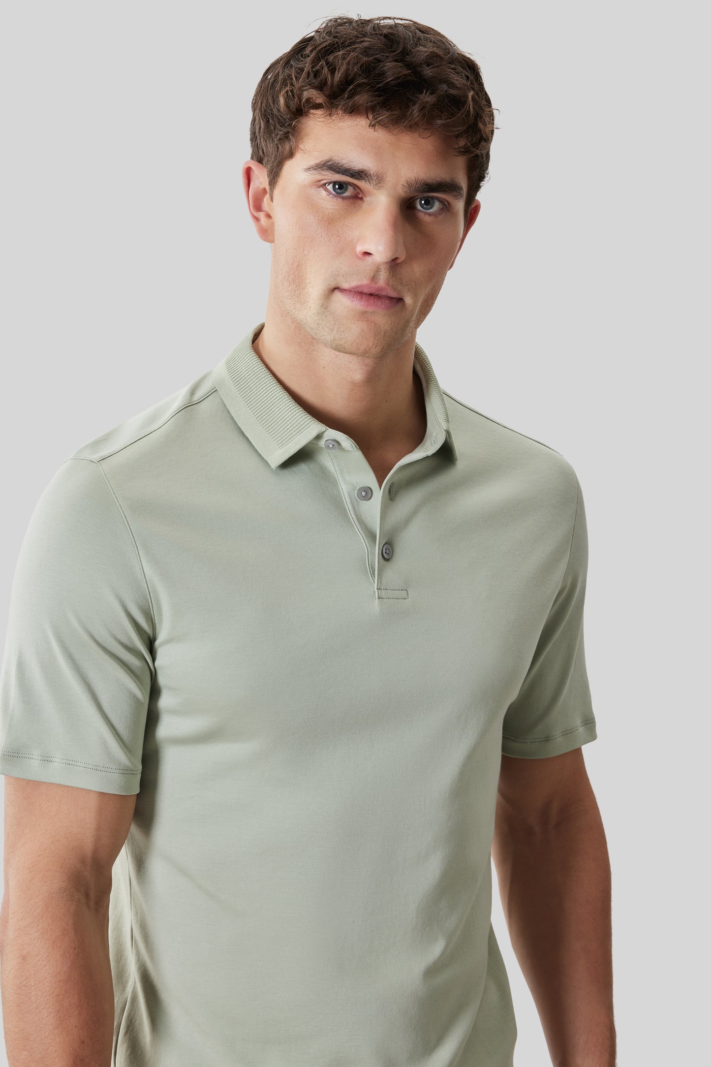 The Barakett Textured Collar Polo