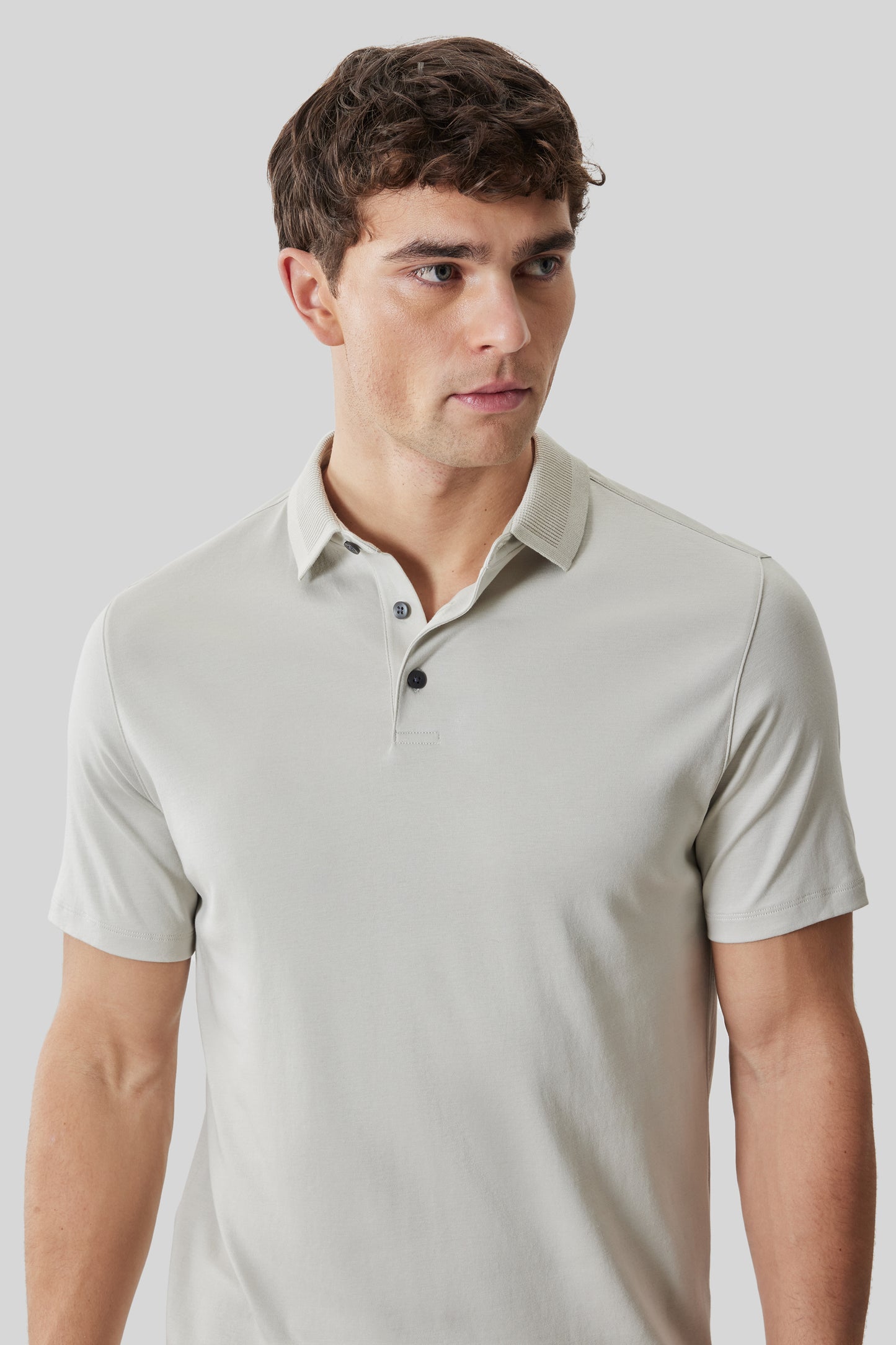 The Barakett Textured Collar Polo