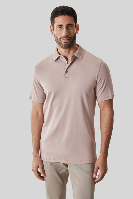 The Barakett Textured Collar Polo
