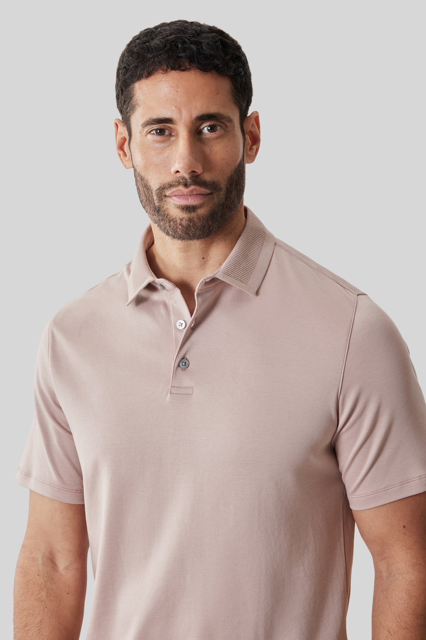 The Barakett Textured Collar Polo