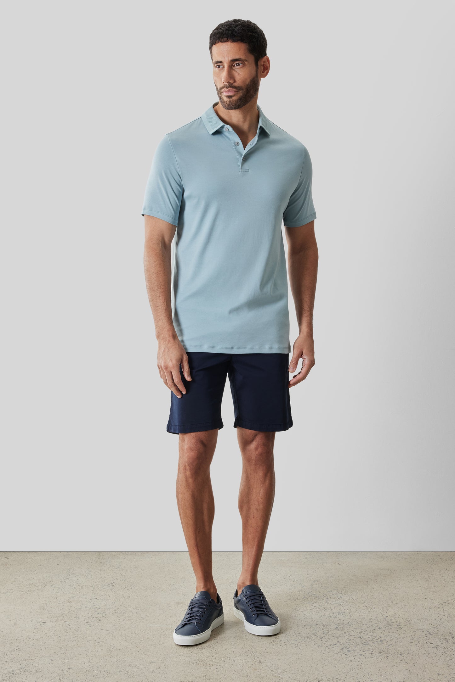 The Barakett Textured Collar Polo