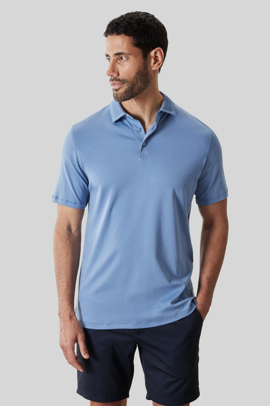 The Barakett Textured Collar Polo