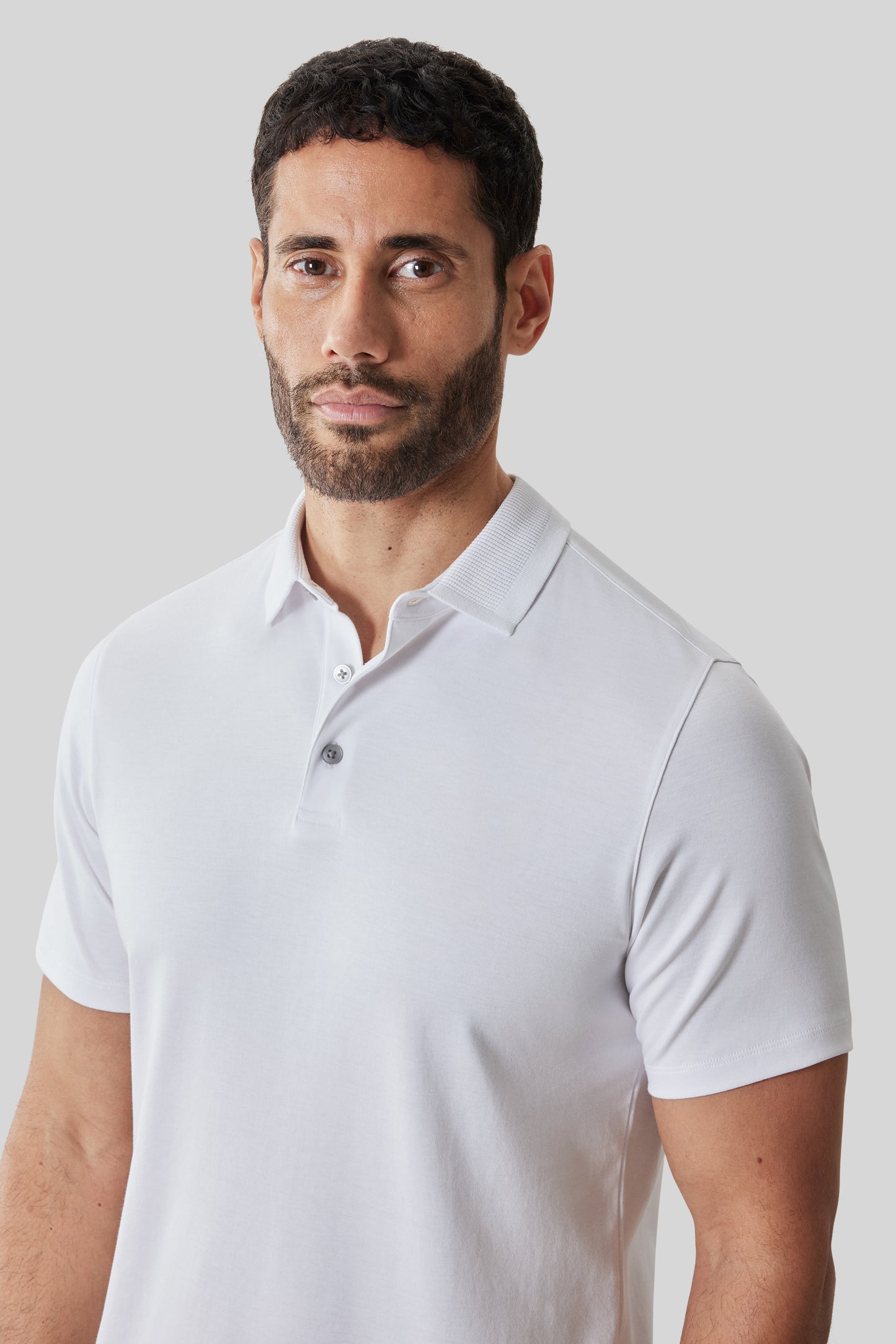 The Barakett Textured Collar Polo