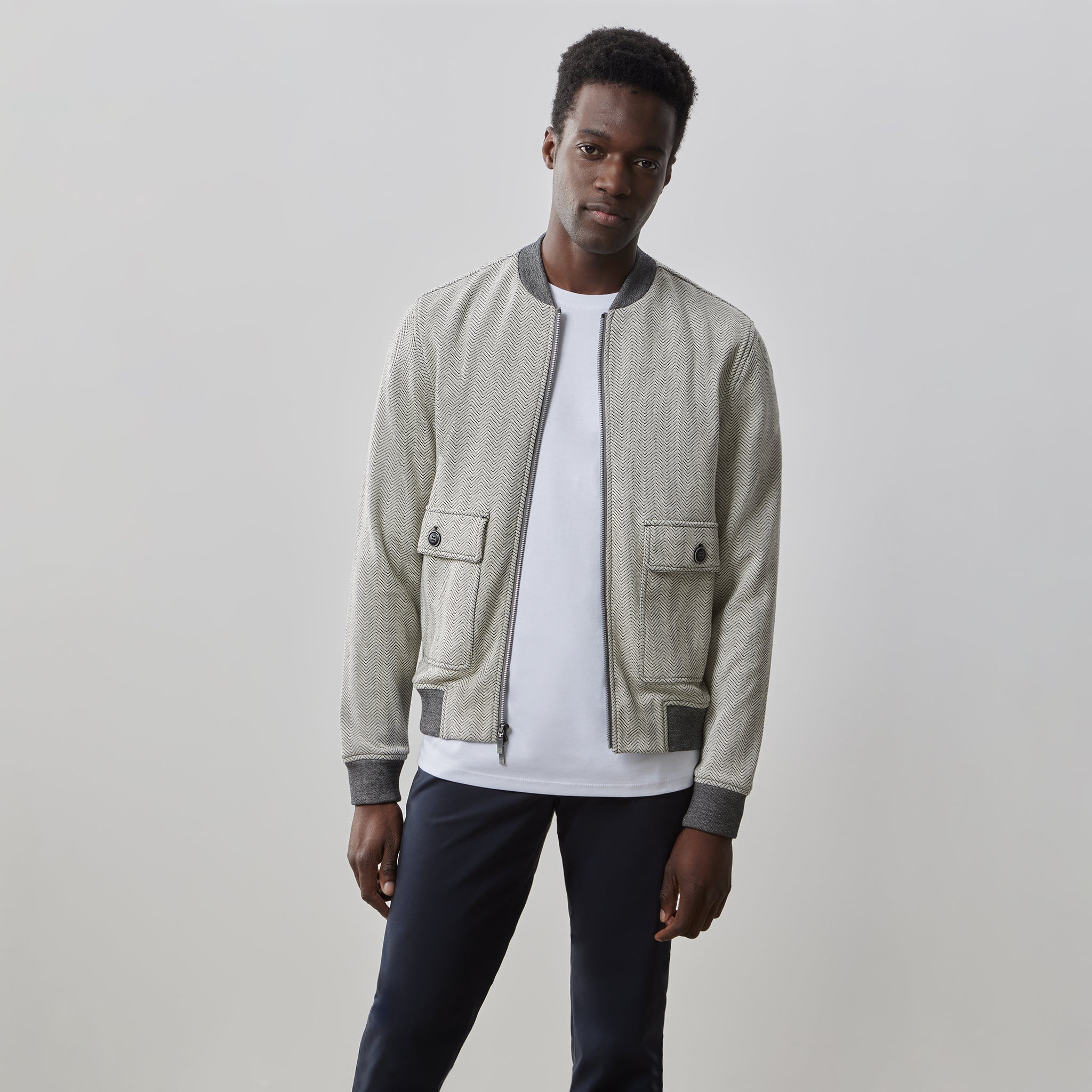 Nanton Bomber Jacket - Off White | Robert Barakett