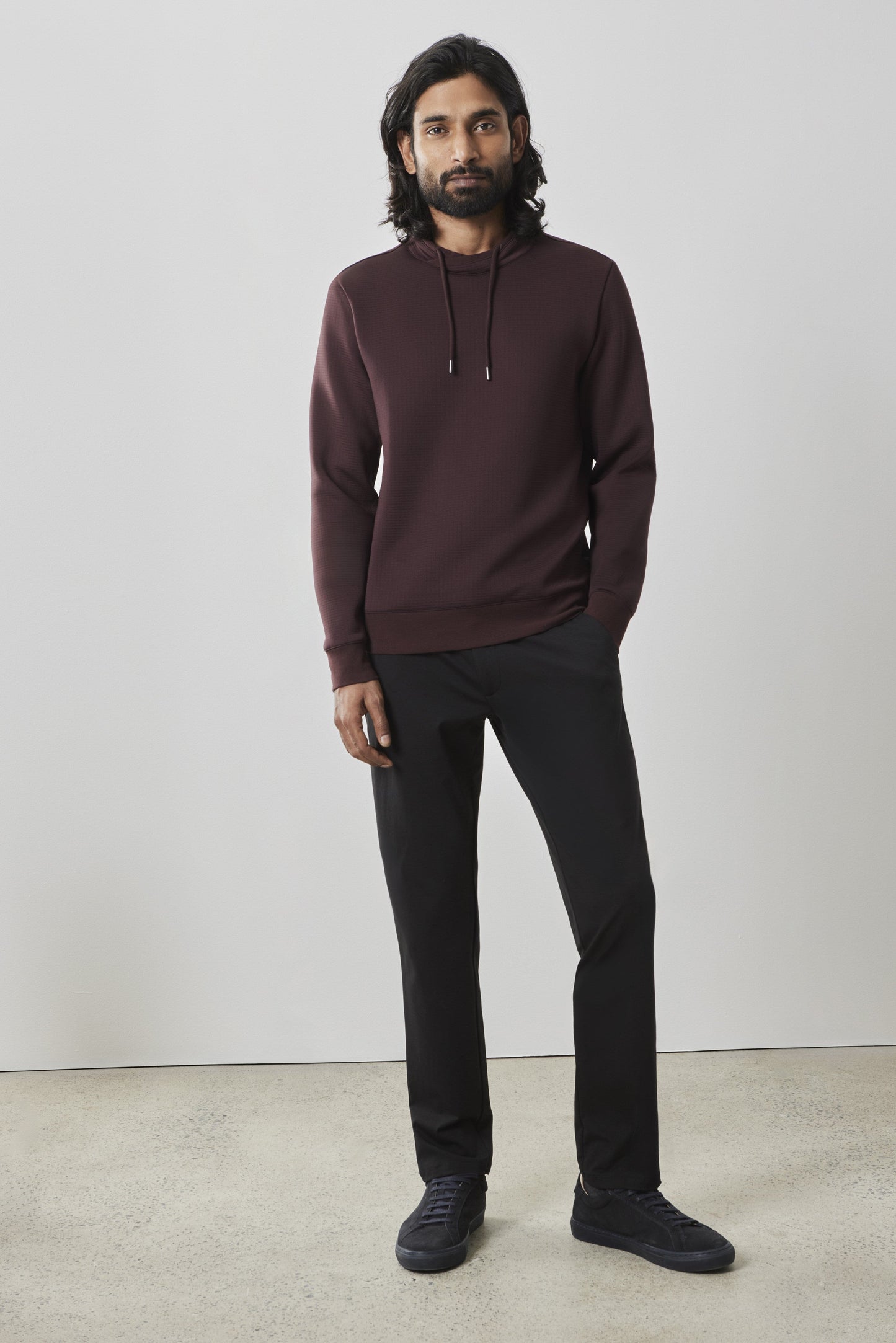 Drayton Long-Sleeve Crossover Mockneck