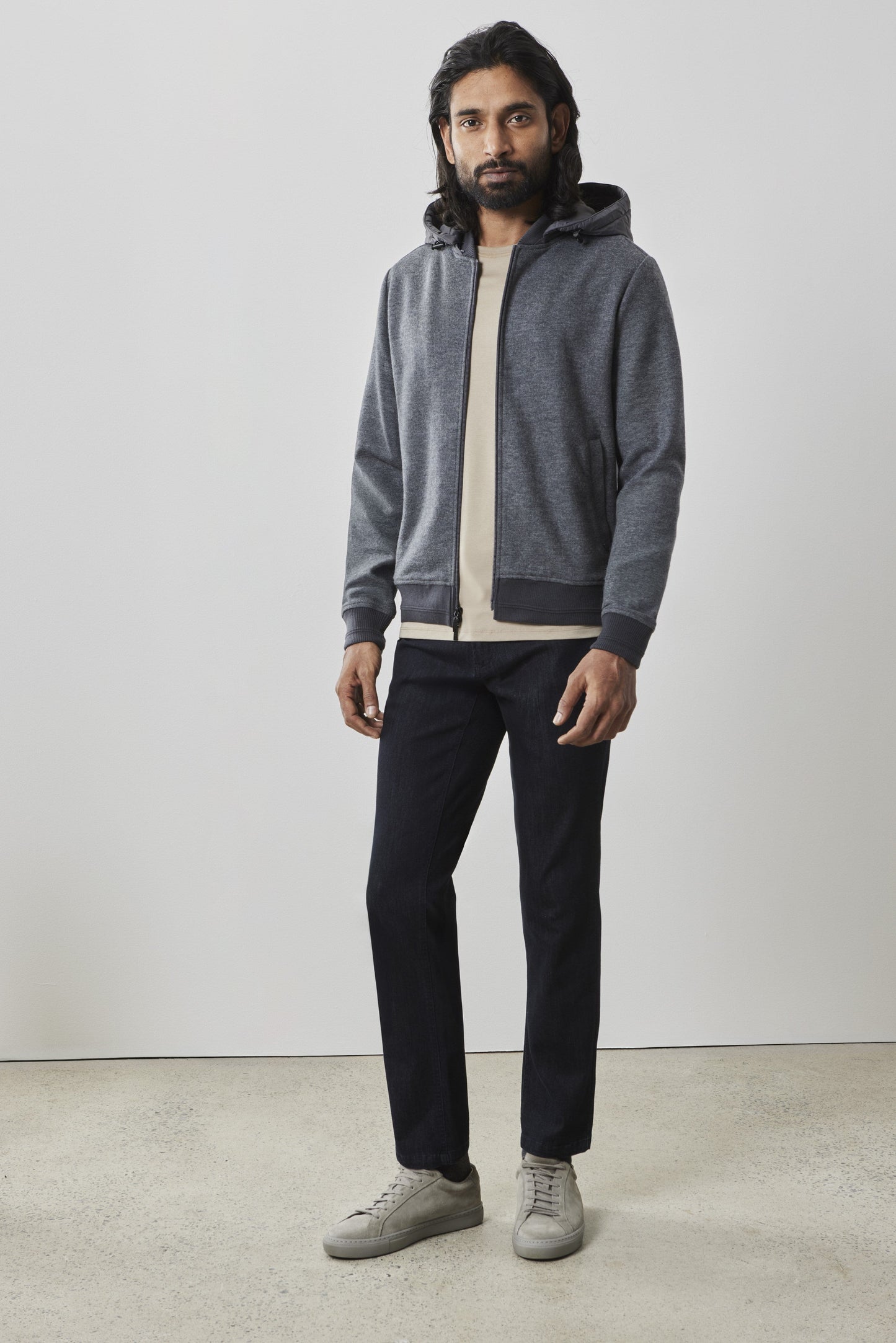 Laureate Full-Zip Wool Blend Hoodie