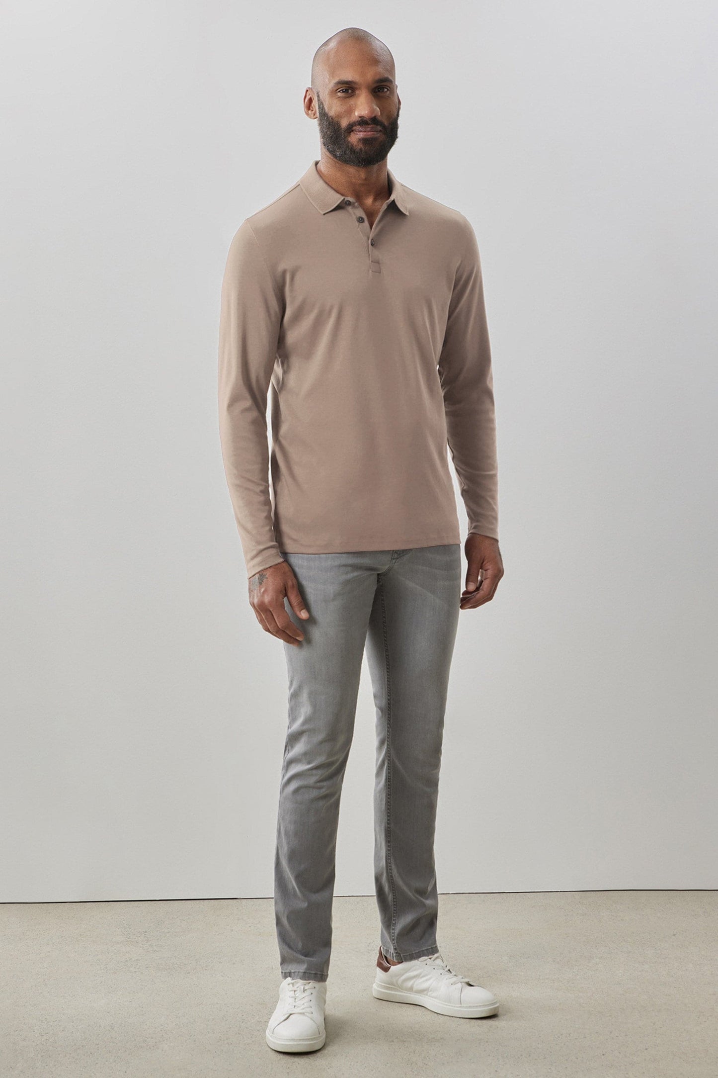 The Barakett Long-Sleeve Polo