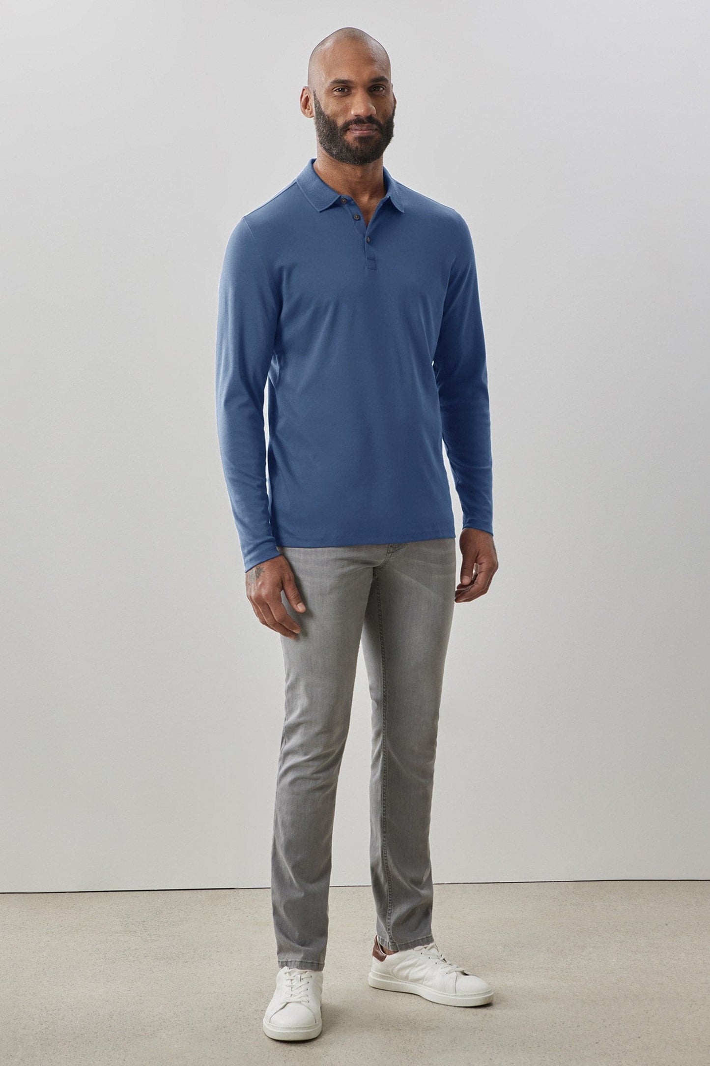 The Barakett Long-Sleeve Polo