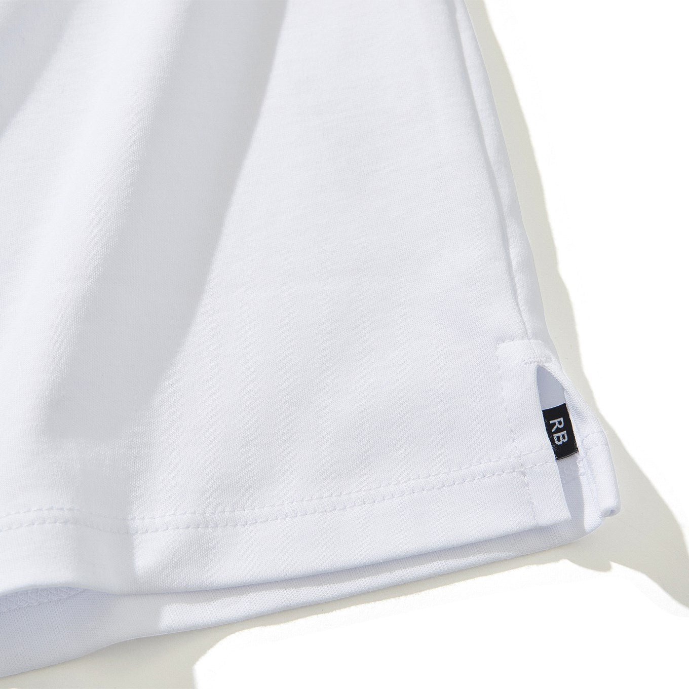 Men's Pima Cotton V-Neck T-Shirt in White - Robert Barakett