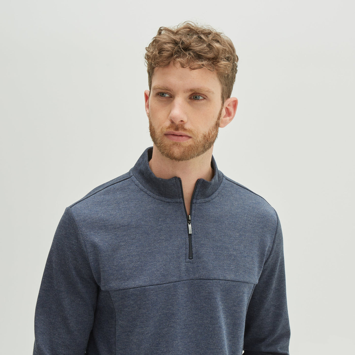 MILLIGAN HALF ZIP SWEATER-Sweater/Sweatshirt-Robert Barakett
