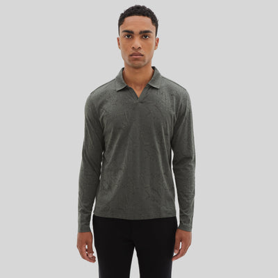 BARNES OPEN COLLAR POLO-LS Polo-Robert Barakett