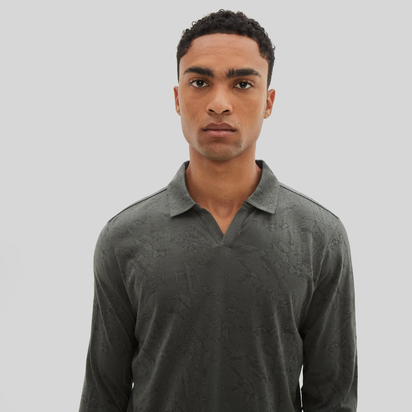 BARNES OPEN COLLAR POLO-LS Polo-Robert Barakett