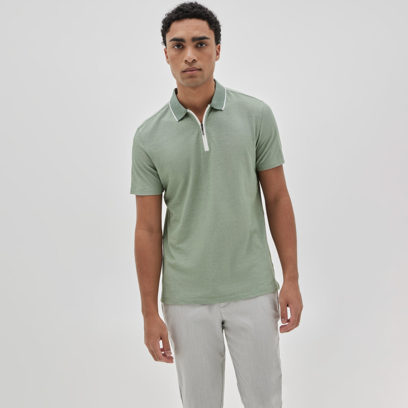 FARNSWORTH ZIP POLO-SS Polo-Robert Barakett