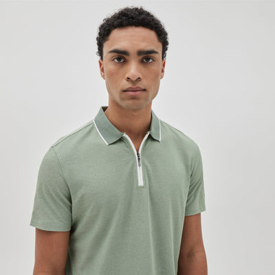 FARNSWORTH ZIP POLO-SS Polo-Robert Barakett