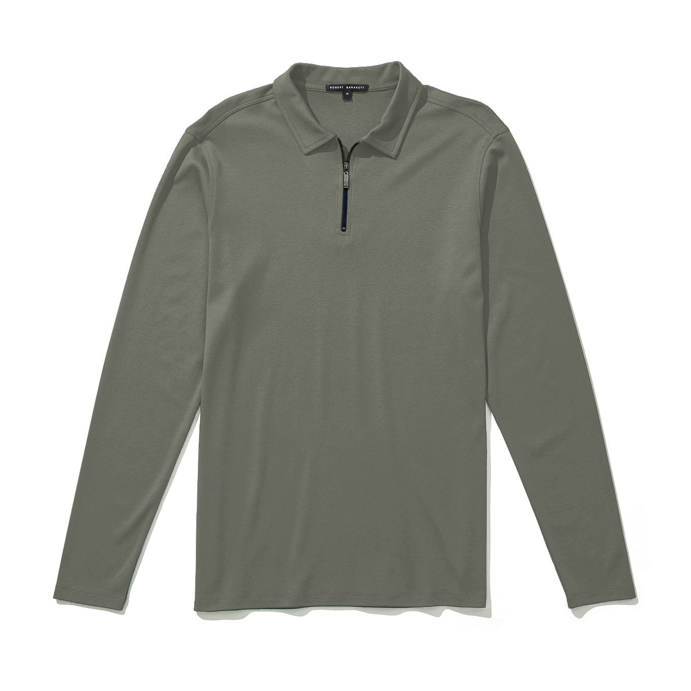 THE BARAKETT LS ZIP POLO-Barakett LS Zip Polo-Robert Barakett
