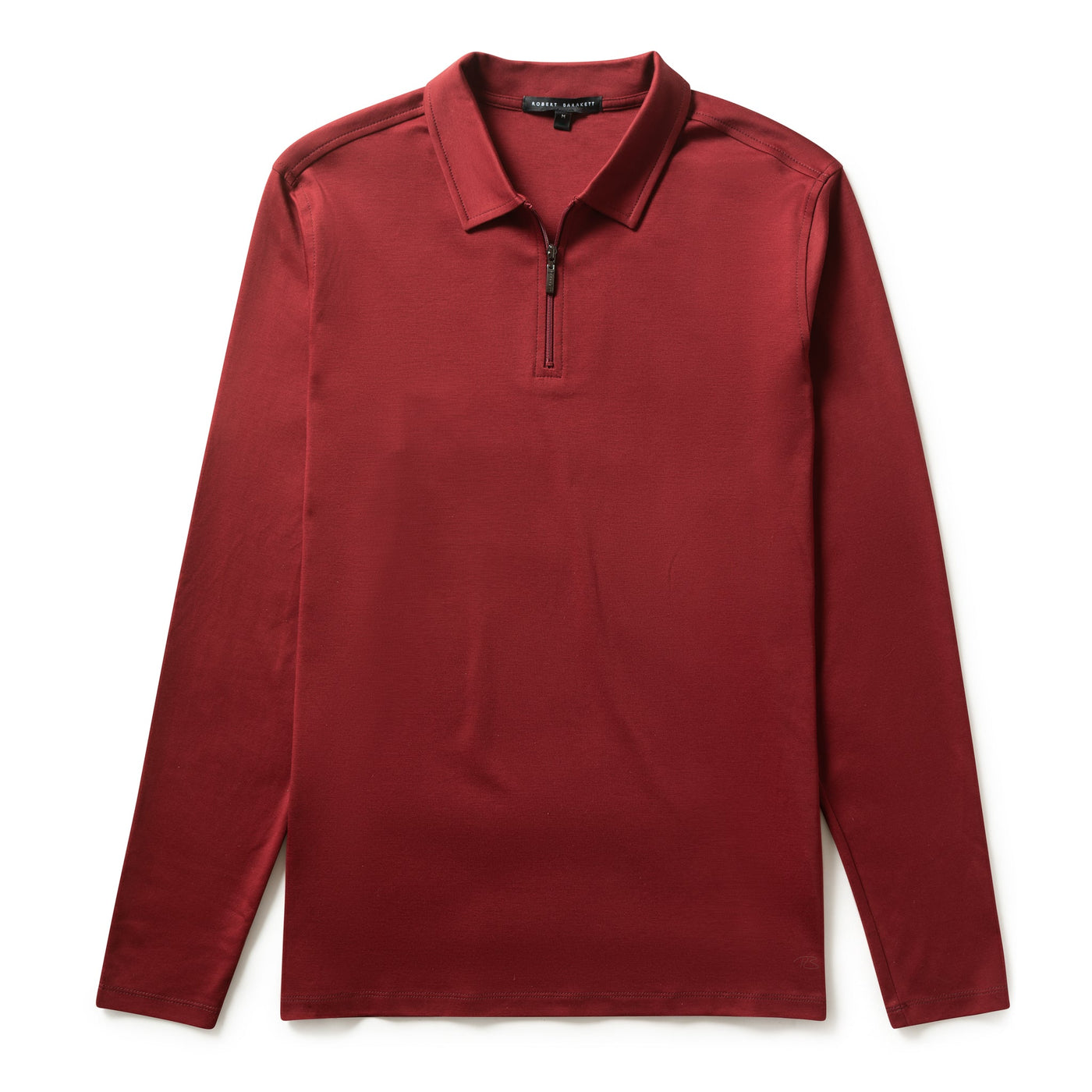 THE BARAKETT LS ZIP POLO-Barakett LS Zip Polo-Robert Barakett