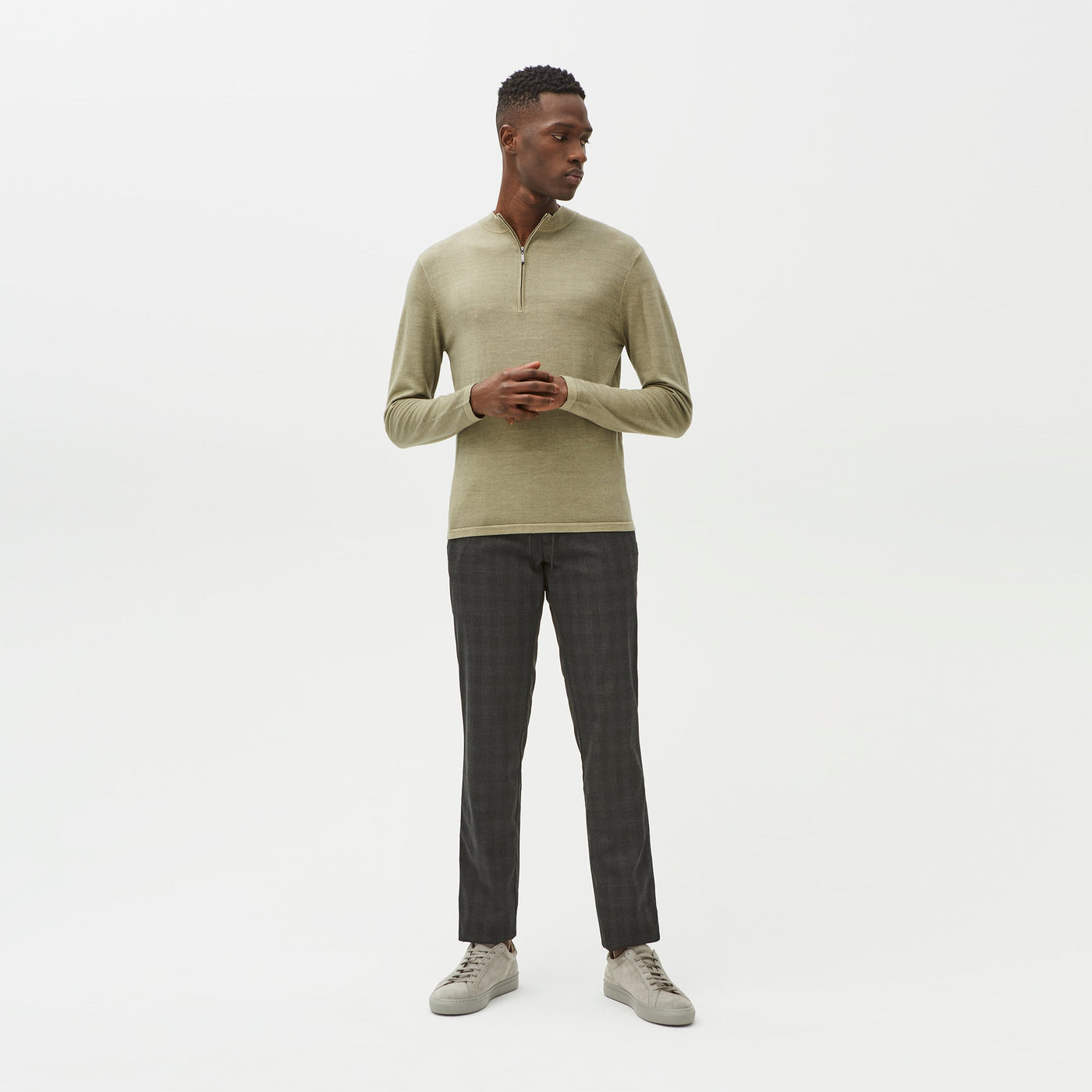 NEWBURY HALF ZIP SWEATER-Sweater/Sweatshirt-Robert Barakett