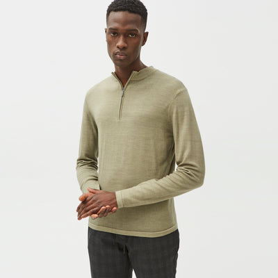 NEWBURY HALF ZIP SWEATER-Sweater/Sweatshirt-Robert Barakett
